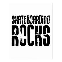 SkateBoarding Rocks Postcard