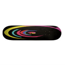 Skateboards - cool, retro rainbow swirls