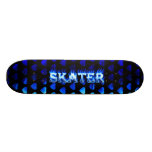 Skater blue fire Skatersollie skateboard.