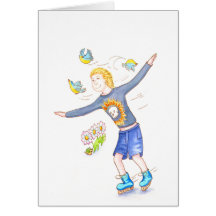 Skater Boy Greeting Card
