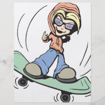 Skater!  Customisable! Full Colour Flyer