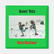 Skaters' Waltz Refrigerator Magnets