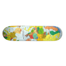 Skating across europe skateboard deck