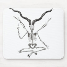 Skeletal Baphomet Mousepad