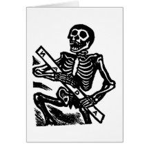 Skeleton, circa 1951 Mexico. Cards