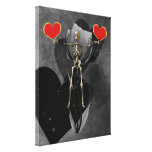 Skeleton Love Valentine Canvas Prints