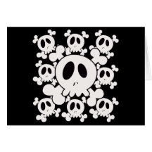 SKELETON PARTY CARD