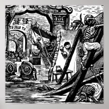 Skeleton Pirates circa 1951 Posters