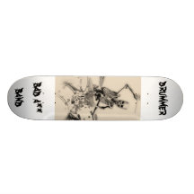 SkeletonDrummer  bad a** band Skate Board Decks