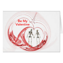Skeletons in Love Cards
