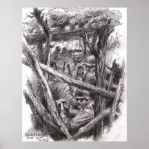 Sketch Artist Rifleman Poster