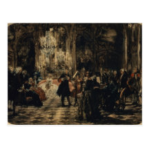Sketch for The Flute Concert, 1852 Postcard