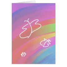 Sketched Butterfys Greeting Cards