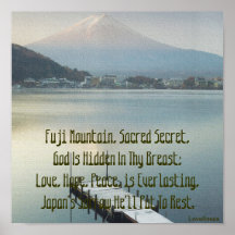 Ski Blue Fuji Mountain's Love Secret Poster-Cust.