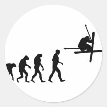 ski evolution icon stickers