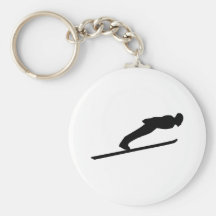 Ski Jumping Keychain