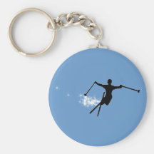 ski powder trail keychains
