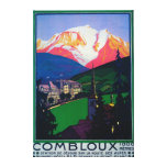 Skiing at Combloux Promotional Poster Canvas Prints