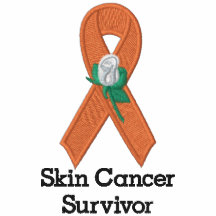 Skin Cancer Awareness :: Embroider Orange Ribbon 2 Polo