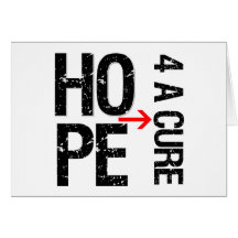 Skin Cancer Hope For a Cure Greeting Card
