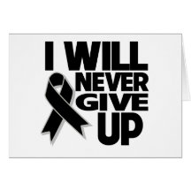 Skin Cancer I Will Never Give Up Greeting Card