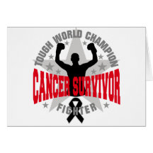 Skin Cancer Tough World Champion Survivor Greeting Cards