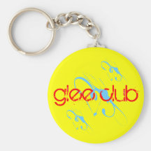 SKO "GLEE CLUB" Yellow / Blue Custom Key chain