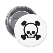 skull and crossbones 2 pins