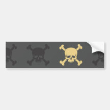Skull and Crossbones Bumper Sticker
