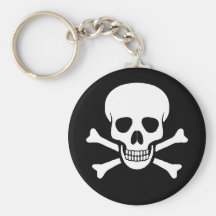 Skull and Crossbones Keychain