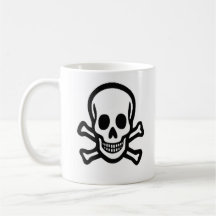 Skull and crossbones mug
