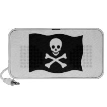 Skull and Crossbones Notebook Speakers