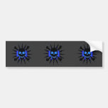 Skull and Crossbones with Starburst Bumper Sticker