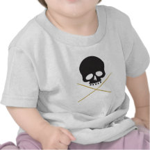 Skull and Drumstick Crossbones T-shirts