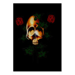 Skull and Roses Business Card Template