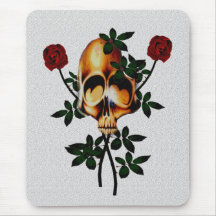 Skull and Roses Mousepads