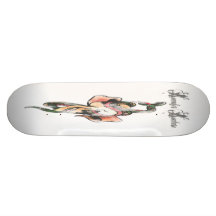 Skull and Snake Skate Board Deck