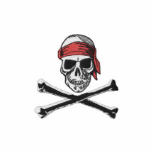 Skull & Bones Pirate logo with bandanna
