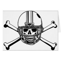Skull & Cross Bones Football Player Cards