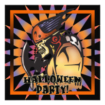 Skull Halloween Party Invitation