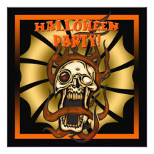 Skull Halloween Party Invitation