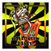 Skull Halloween Party Invitation