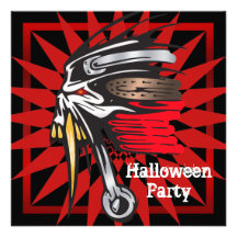 Skull Halloween Party Invitation