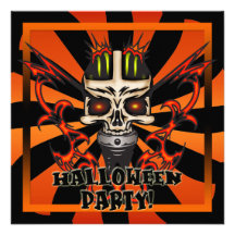 Skull Halloween Party Invitation