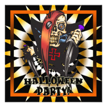 Skull Halloween Party Invitation