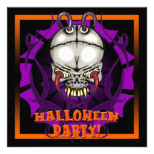 Skull Halloween Party Invitation
