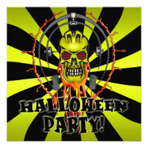 Skull Halloween Party Invitation