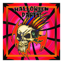 Skull Halloween Party Invitation