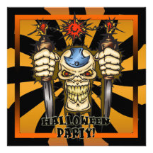 Skull Halloween Party Invitation