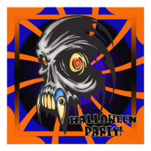 Skull Halloween Party Invitation